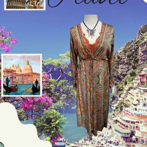 Bohemian Paisley Long Dress